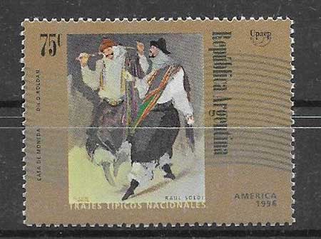 sellos postales filatelicos América UPAEP Aregentina 1997