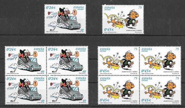 Stamps Spain 2001 comics