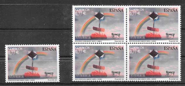 Collection Timbres Espagne 2004 UPAEP