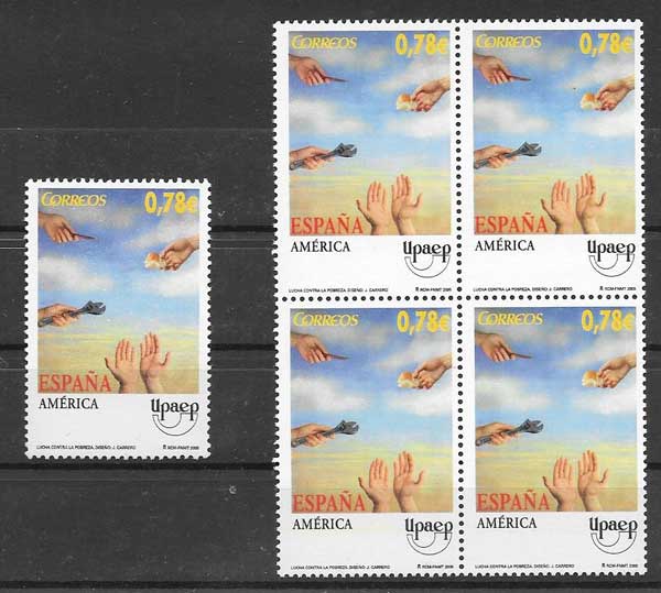 Spain 2005 issue stamps UPAEP