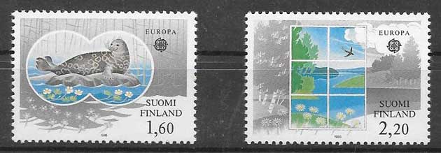 sellos Tema Europa 1986 Finlandia