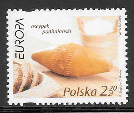 colección sellos Tema Europa Polonia 2005