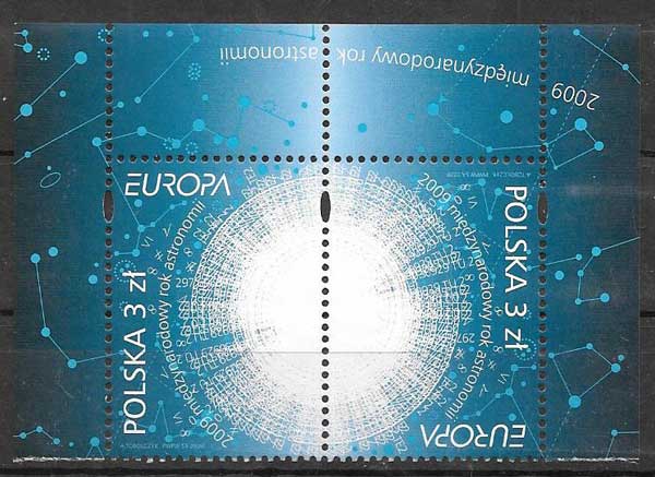 Filatelia Tema Europa 2009 Polonia